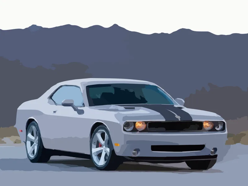 Dodge Car Sports car Stickdatei – Fahrzeuge