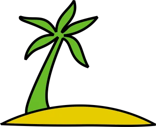 Island Palm tree Palm Stickdatei
