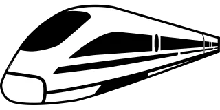 Amtrak High speed train Transportation Stickdatei