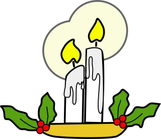 Candle Burning Lit Stickdatei