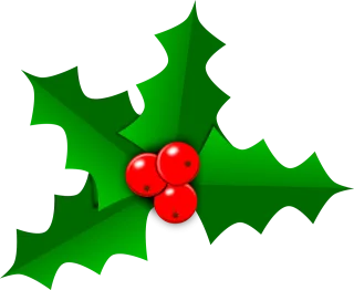 Holly Christmas Leaf Stickdatei