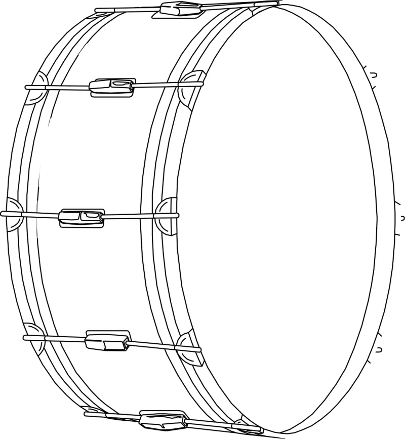 Drum Tambourine Timbrel Stickdatei – Musik