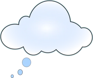 Cloud Thinking Think bubble Stickdatei