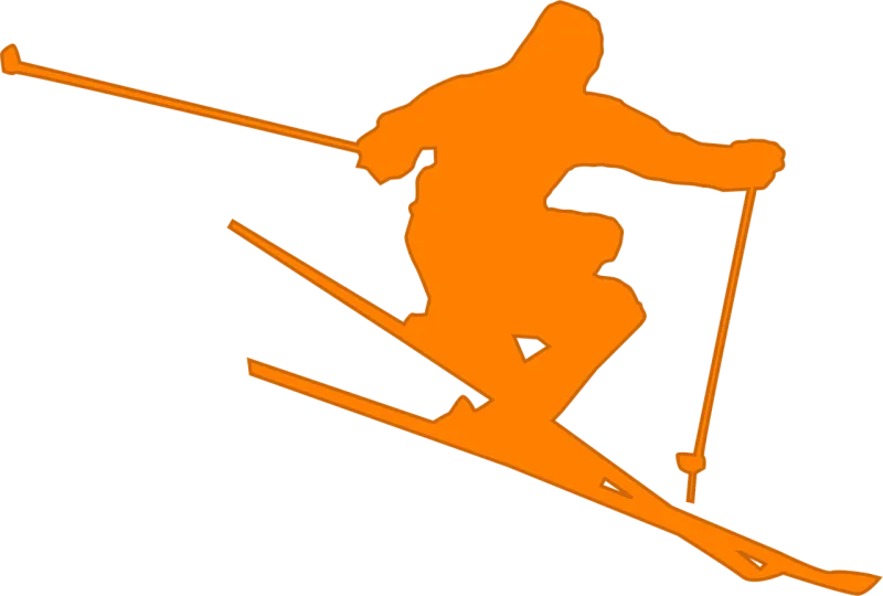 Skier Ski Freestyle Stickdatei – Sport