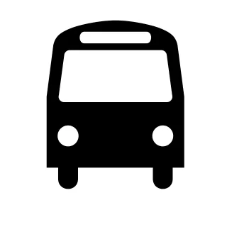 Bus Public transport Black Stickdatei