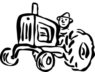 Tractor Agriculture Engine Stickdatei