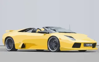 Lamborghini Racing car Sporty Stickdatei – Fahrzeuge