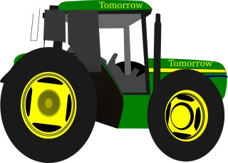 Tractor Farmer Engine Stickdatei