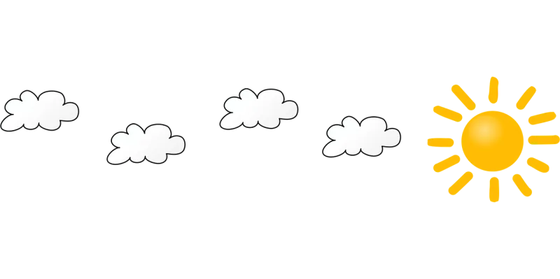 Cloudy Sun Nature Stickdatei – Natur