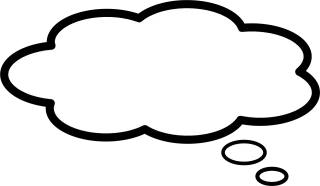 Bubble Speech Thinking Stickdatei