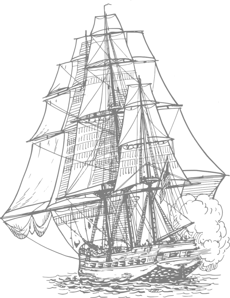 Cannon fire Pirate ship Sailing ship Stickdatei – Kinder