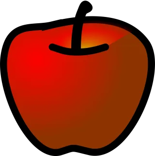 Apple Red Fruit Stickdatei
