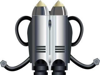 Jetpack Rockets Science Stickdatei
