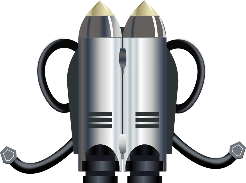 Jetpack Rockets Science Stickdatei – Kinder