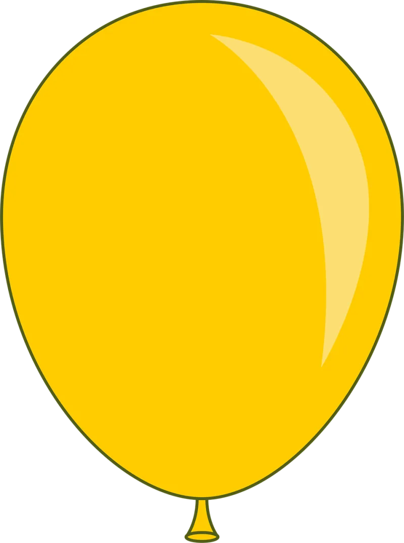 Balloon Happy birthday Yellow Stickdatei – Kinder