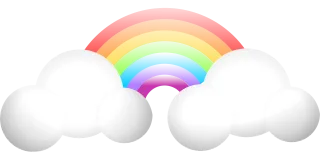 Rainbow Nature Clouds Stickdatei