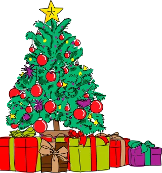 Christmas Tree Parties Stickdatei – Weihnachten