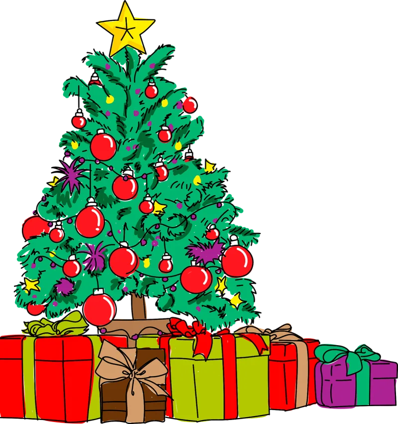 Christmas Tree Parties Stickdatei – Weihnachten