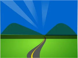 Landscape Street Road Stickdatei