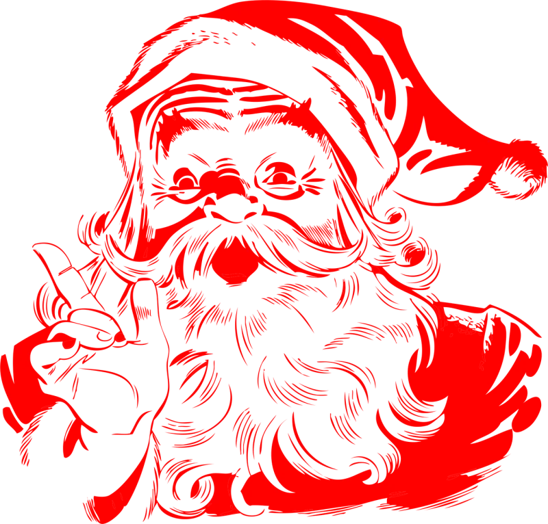 Santa claus Red Christmas Stickdatei – Weihnachten