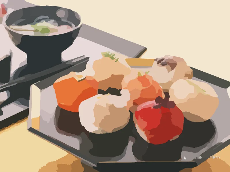 Sushi Japanese Food Stickdatei – Essen & Trinken
