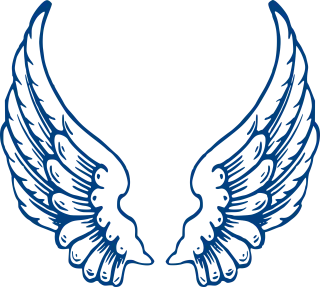Angel Wings Blue Stickdatei – Weihnachten