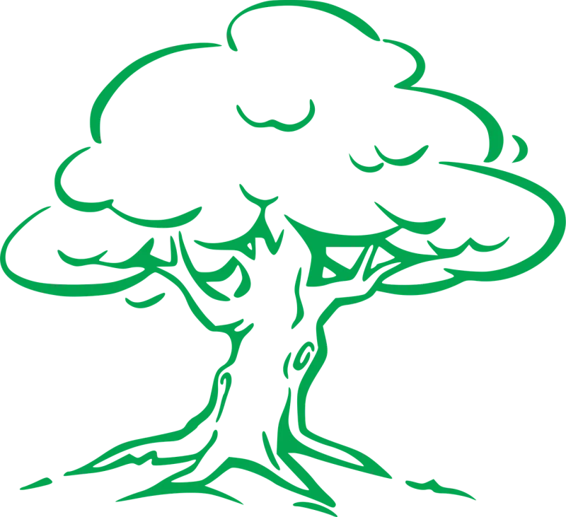 Oak Tree Eco Stickdatei – Natur