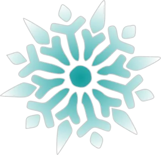 Snowflake Crystal Blue Stickdatei