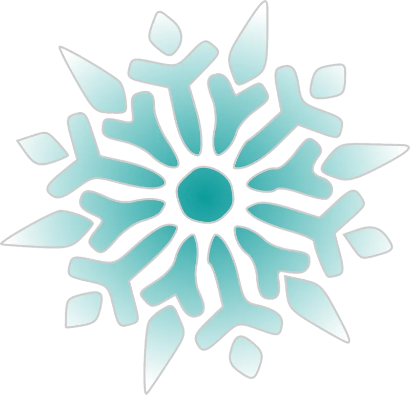 Snowflake Crystal Blue Stickdatei – Weihnachten