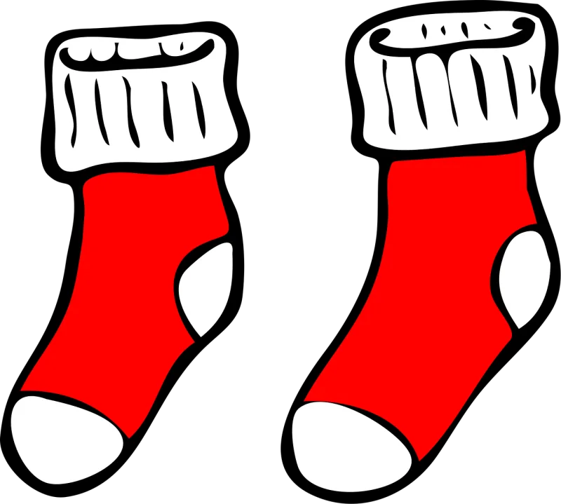 Socks Red Christmas Stickdatei – Weihnachten