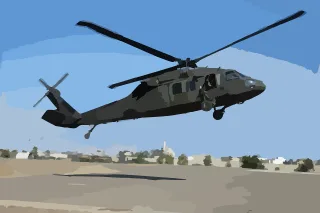 Helicopter Black Army Stickdatei