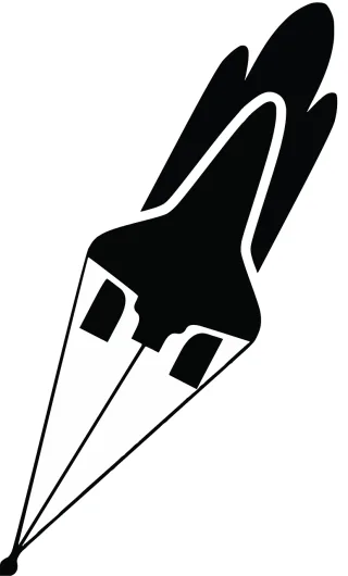 Spaceship Rocket Launch Stickdatei