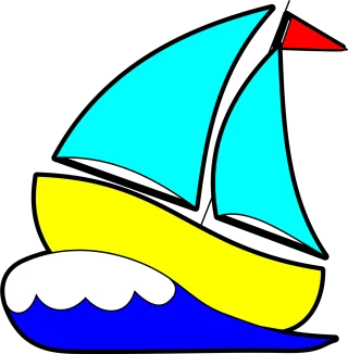 Sailboat Sailing boat Sailing Stickdatei