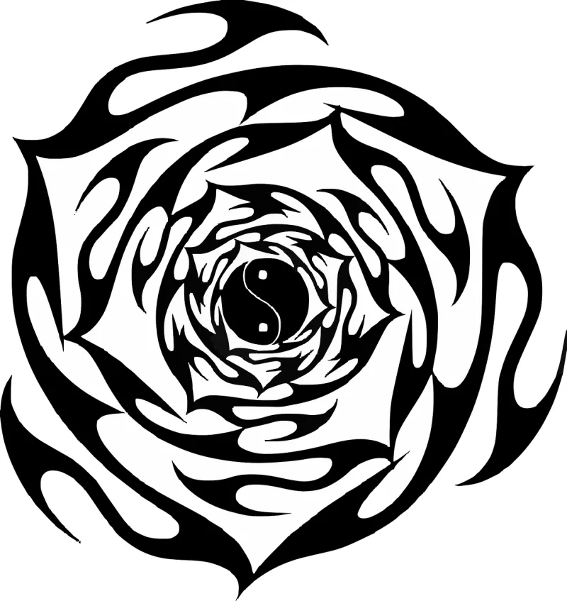 Rose Floral Rose flower Stickdatei – Blumen