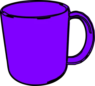 Cup Purple Mug Stickdatei