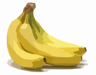 Banana Food Fruit Stickdatei