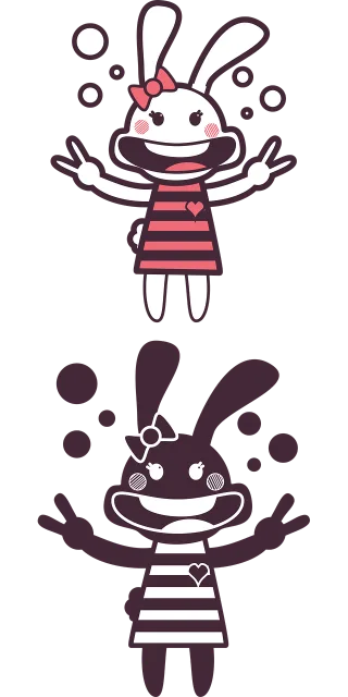 Rabbit Smile Japan Stickdatei