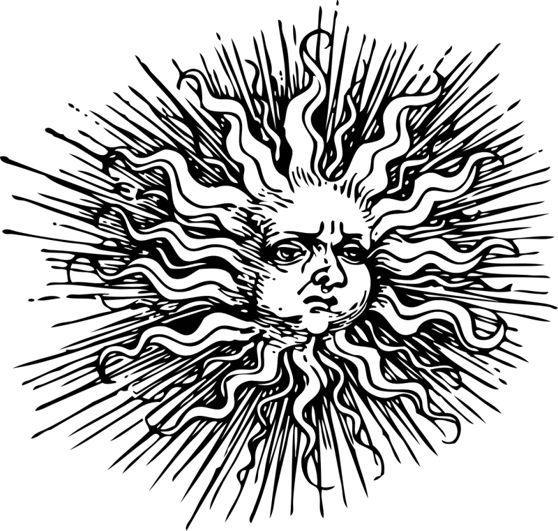 Sun Summer Solstice Stickdatei – Natur