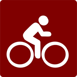Cycling Bicycle Red Stickdatei