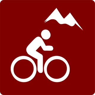 Cycling Bicycle Red Stickdatei