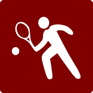 Tennis Red Sports Stickdatei