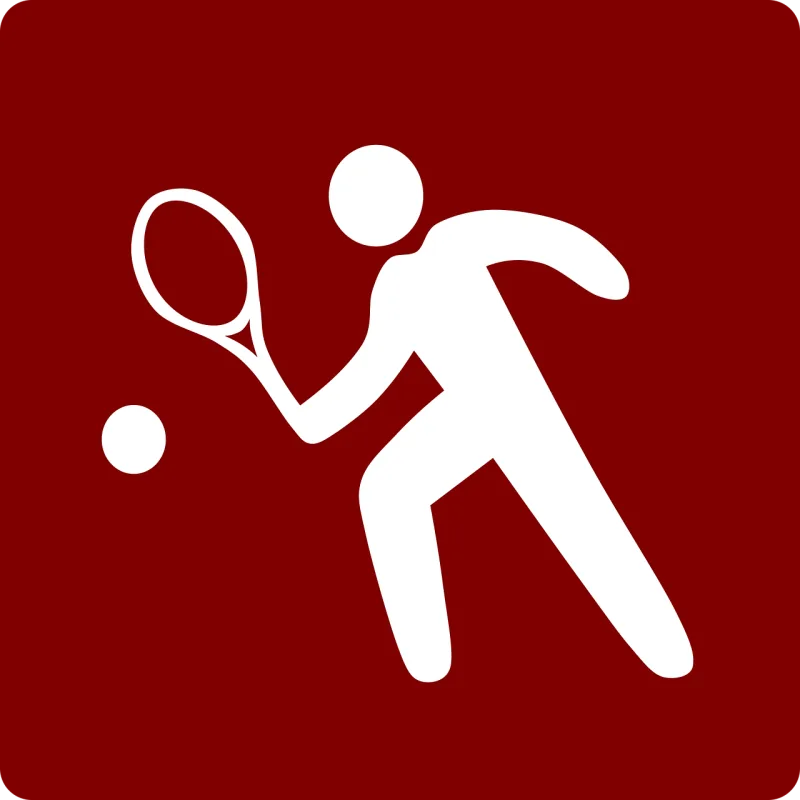 Tennis Red Sports Stickdatei – Sport