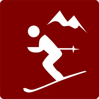 Skiing Downhill Mountain sports Stickdatei