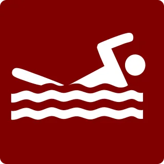 Swim the crawl Swimmer Pool Stickdatei