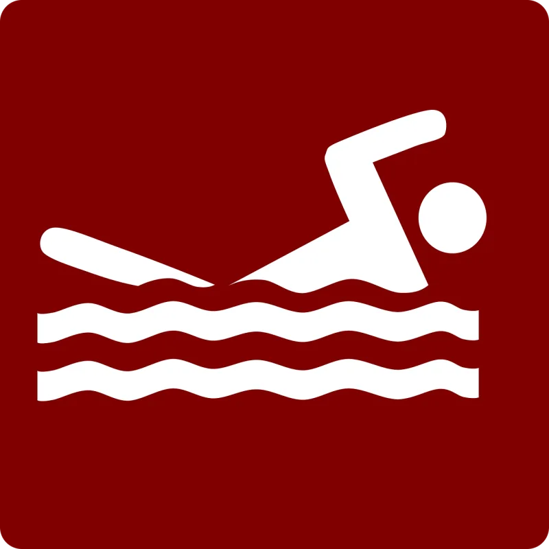Swim the crawl Swimmer Pool Stickdatei – Sport