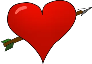 Heart Love Arrow Stickdatei