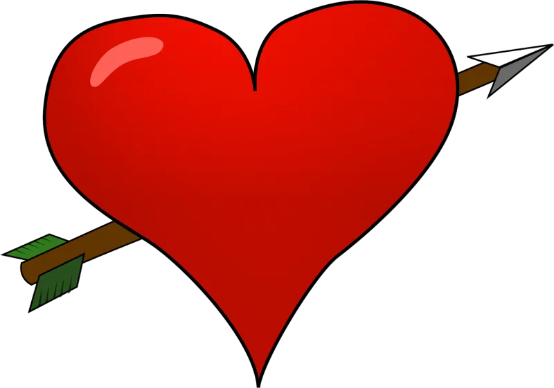 Heart Love Arrow Stickdatei – Herzen & Liebe