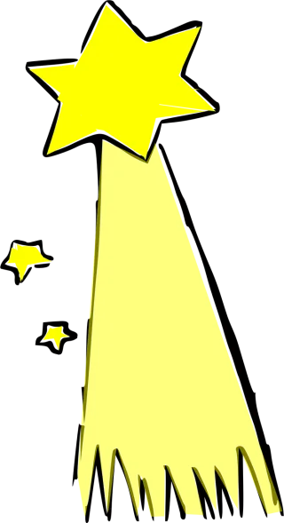 Shooting star Comet Star Stickdatei – Weihnachten