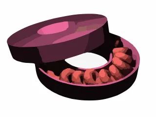 Cookies Donuts Box Stickdatei