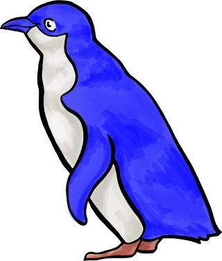Penguin Blue Tux Stickdatei